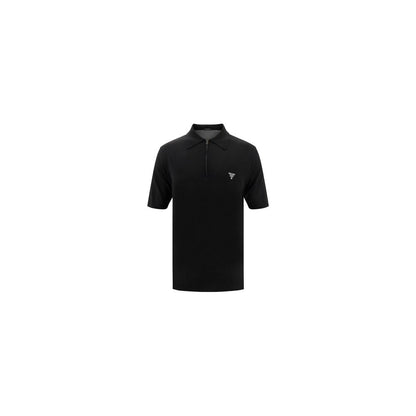 Prada Virgin Wool Polo Shirt — Black