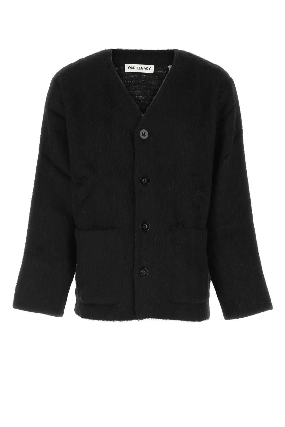 Our Legacy Wool Blend Cardigan — Black