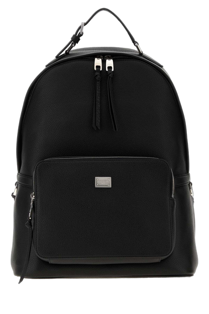 Dolce & Gabbana Pebbled Calf Backpack — Black