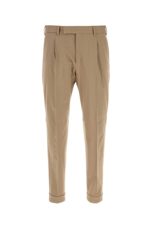 Pt Torino Pinces Trousers — Beige