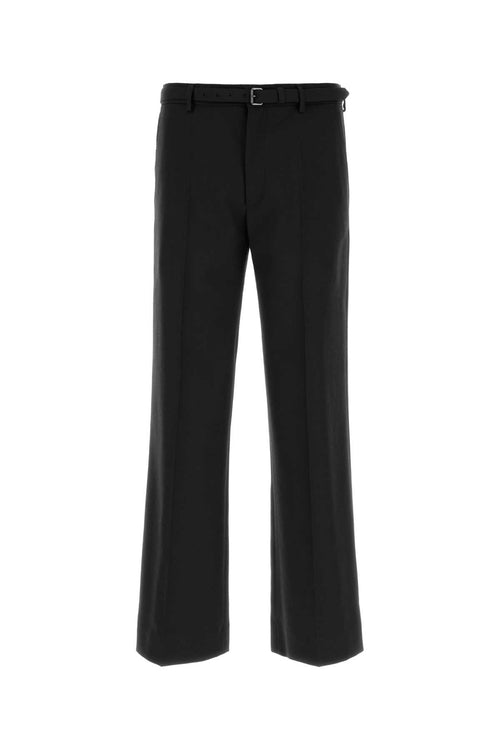 Dries Van Noten Wool Trousers — Black