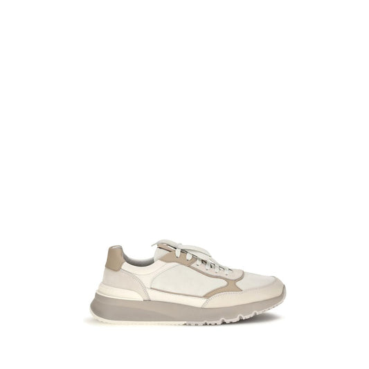 Brunello Cucinelli Calf Leather Sneaker — Beige