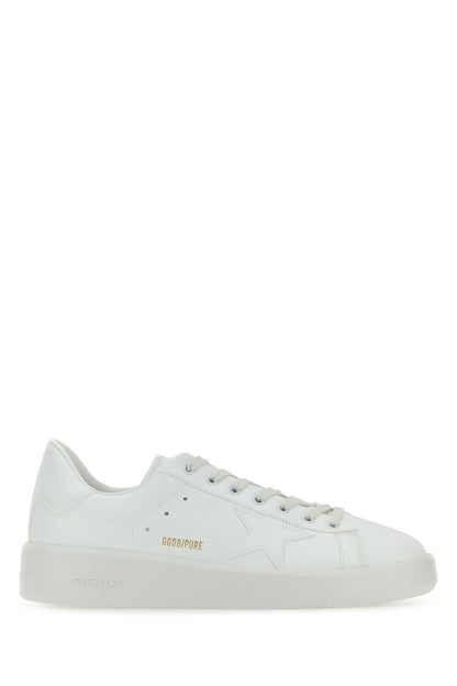 Golden Goose Deluxe Brand Leather Low-Top Sneaker — White