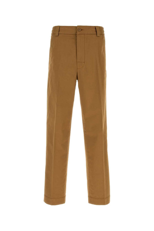 Moncler Cotton Trousers — Camel