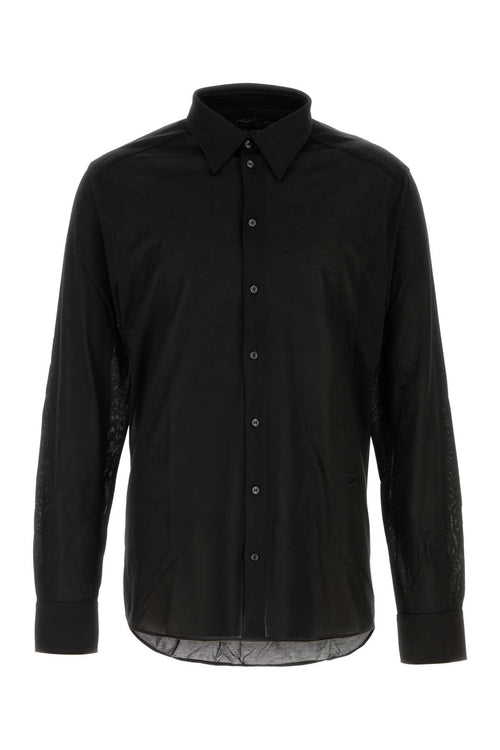 Dolce & Gabbana Silk Jersey Shirt — Black