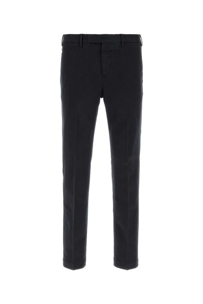 Pt Torino Stretch Cotton Trousers — Blue