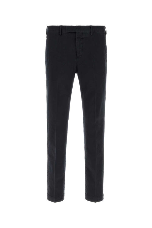 Pt Torino Stretch Cotton Trousers — Blue