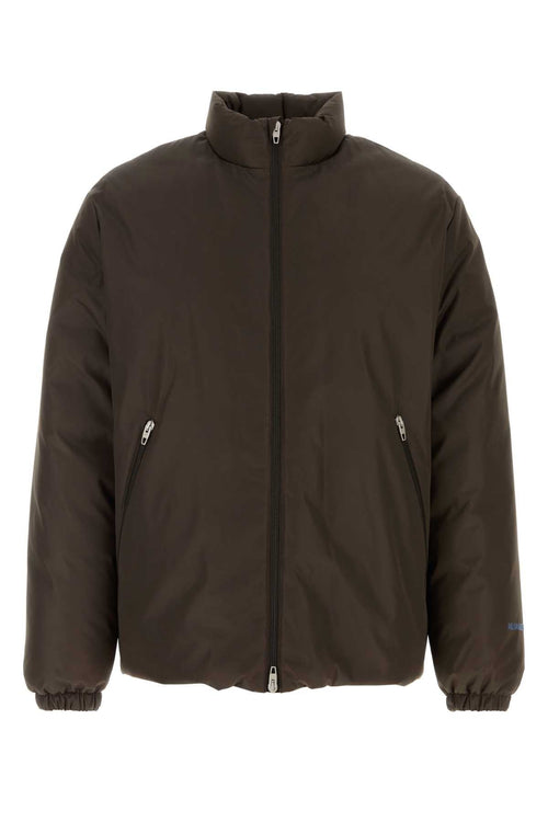 Jil Sander Quilted Puffer Down Jacket — Gray
