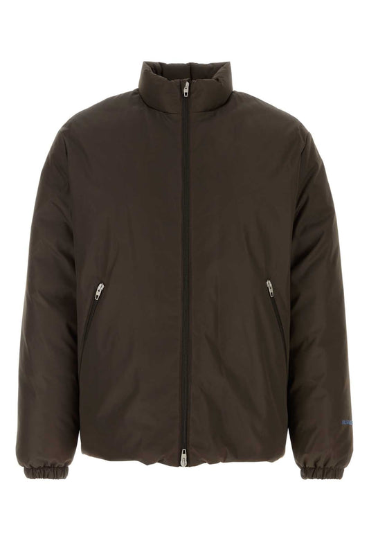 Jil Sander Quilted Puffer Down Jacket — Gray