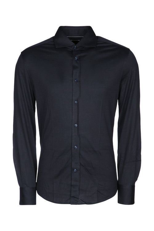 Brunello Cucinelli Cotton Shirt — Navy