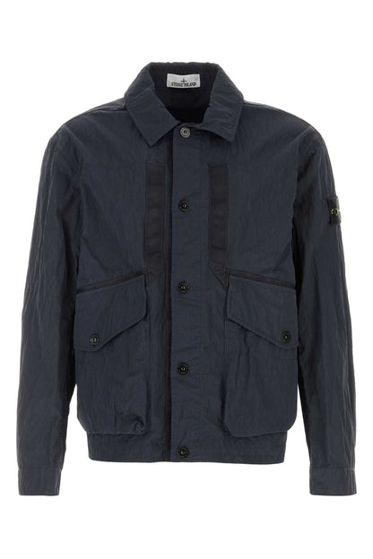 Stone Island Nylon Overshirt Jacket — Blue