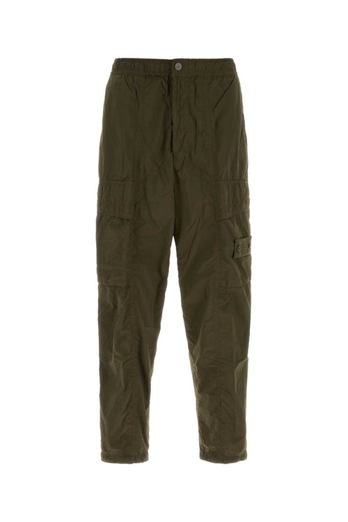 Stone Island Nylon Cargo Cargo Pants — Green