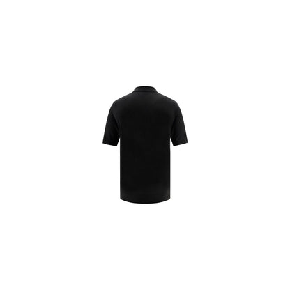 Prada Virgin Wool Polo Shirt — Black