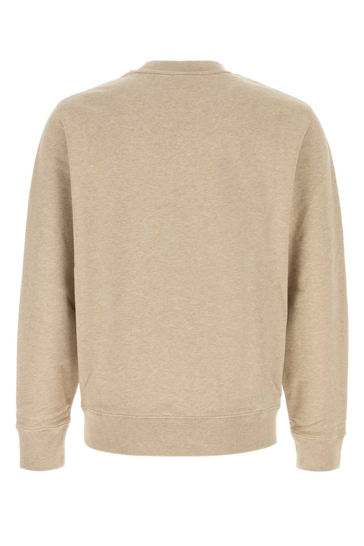 Maison Kitsune Fox Head Sweatshirt — Beige