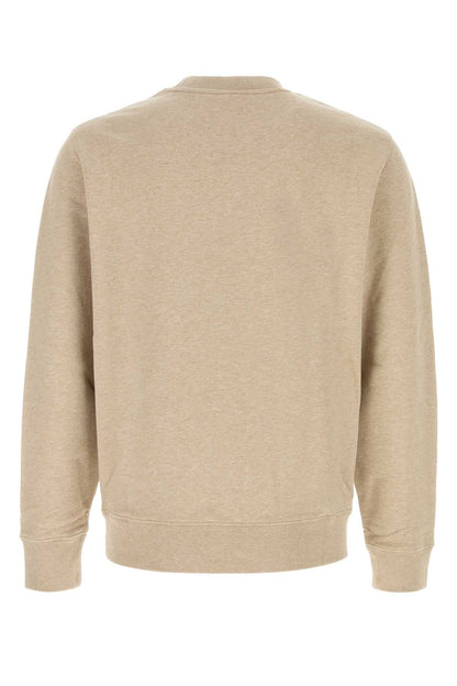 Maison Kitsune Fox Head Sweatshirt — Beige