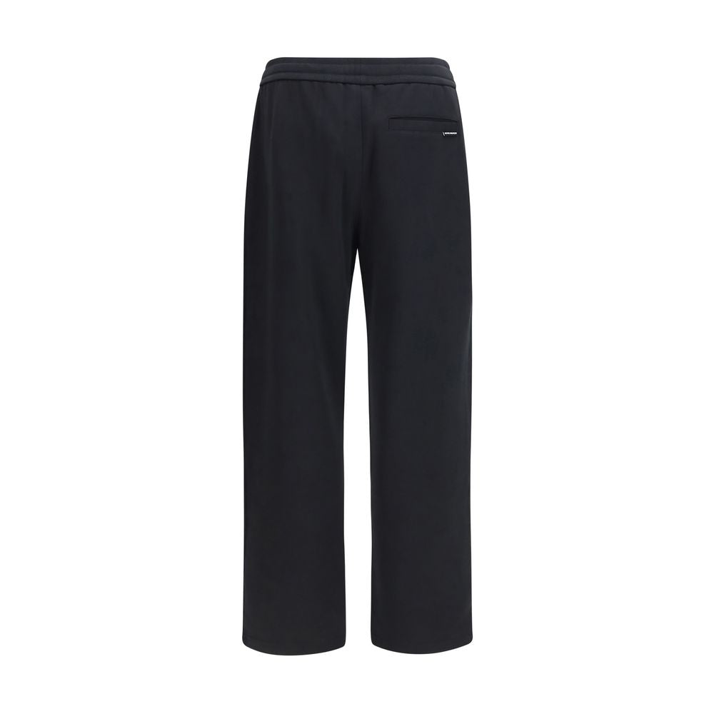 Moose Knuckles Straight Leg Cotton Joggers — Black