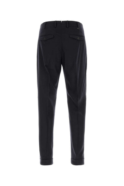 Pt Torino Stretch Wool Blend Trousers — Blue
