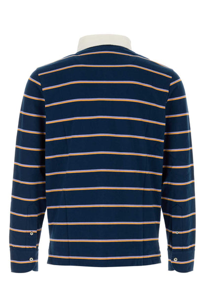 Etro Stripes Polo Shirt — Navy