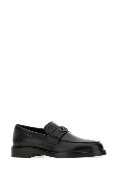 Burberry Calf Grain Leather Loafer — Black