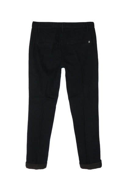 Dondup Cotton-Blend Trousers — Black