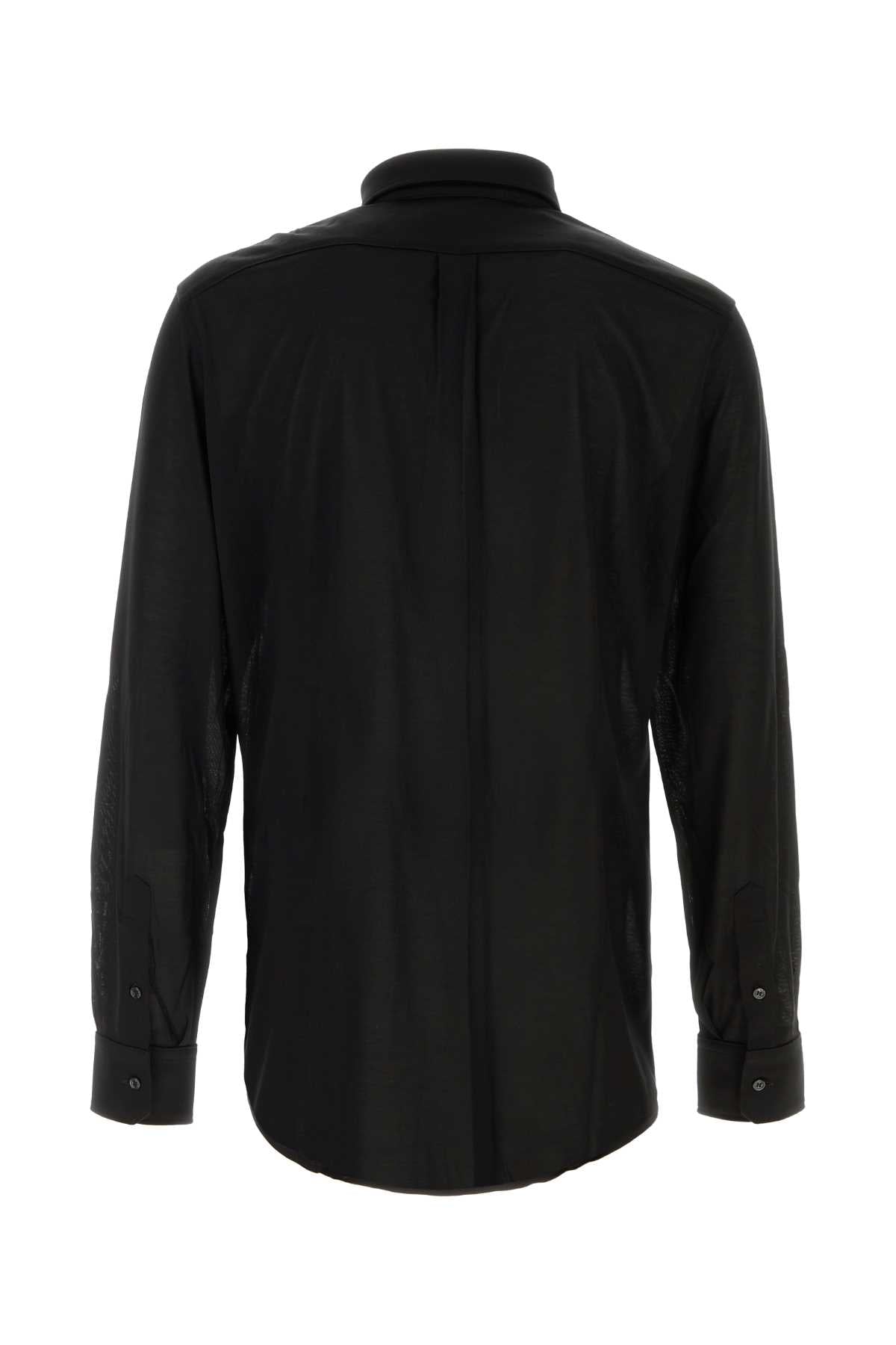 Dolce & Gabbana Silk Jersey Shirt — Black