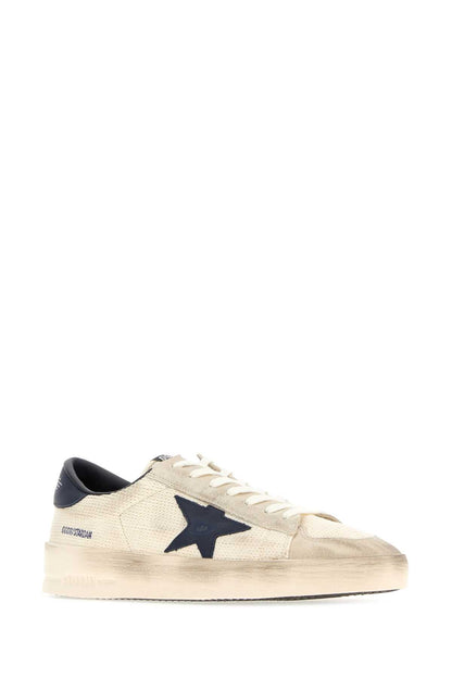 Golden Goose Deluxe Brand Canvas & Suede Low-Top Sneaker — Beige