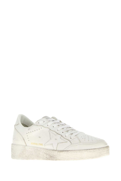 Golden Goose Deluxe Brand Leather Low-Top Sneaker — White