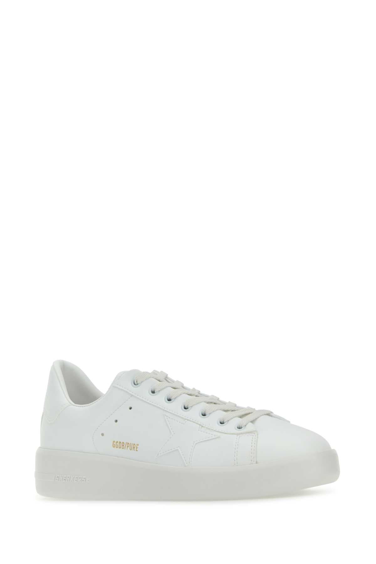 Golden Goose Deluxe Brand Leather Low-Top Sneaker — White