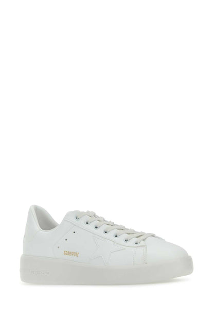 Golden Goose Deluxe Brand Leather Low-Top Sneaker — White