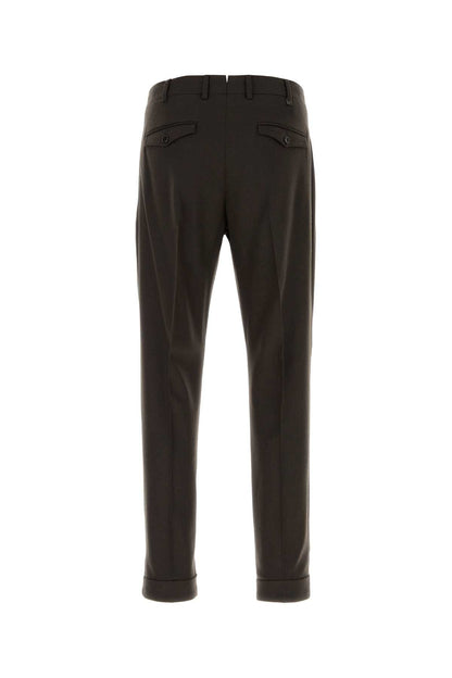 Pt Torino Stretch Wool Blend Trousers — Brown