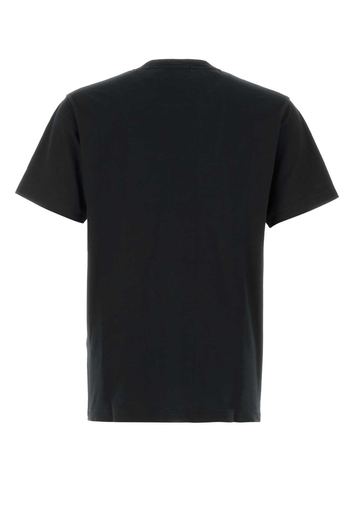 Stone Island Logo-Patch Cotton T-shirt — Black