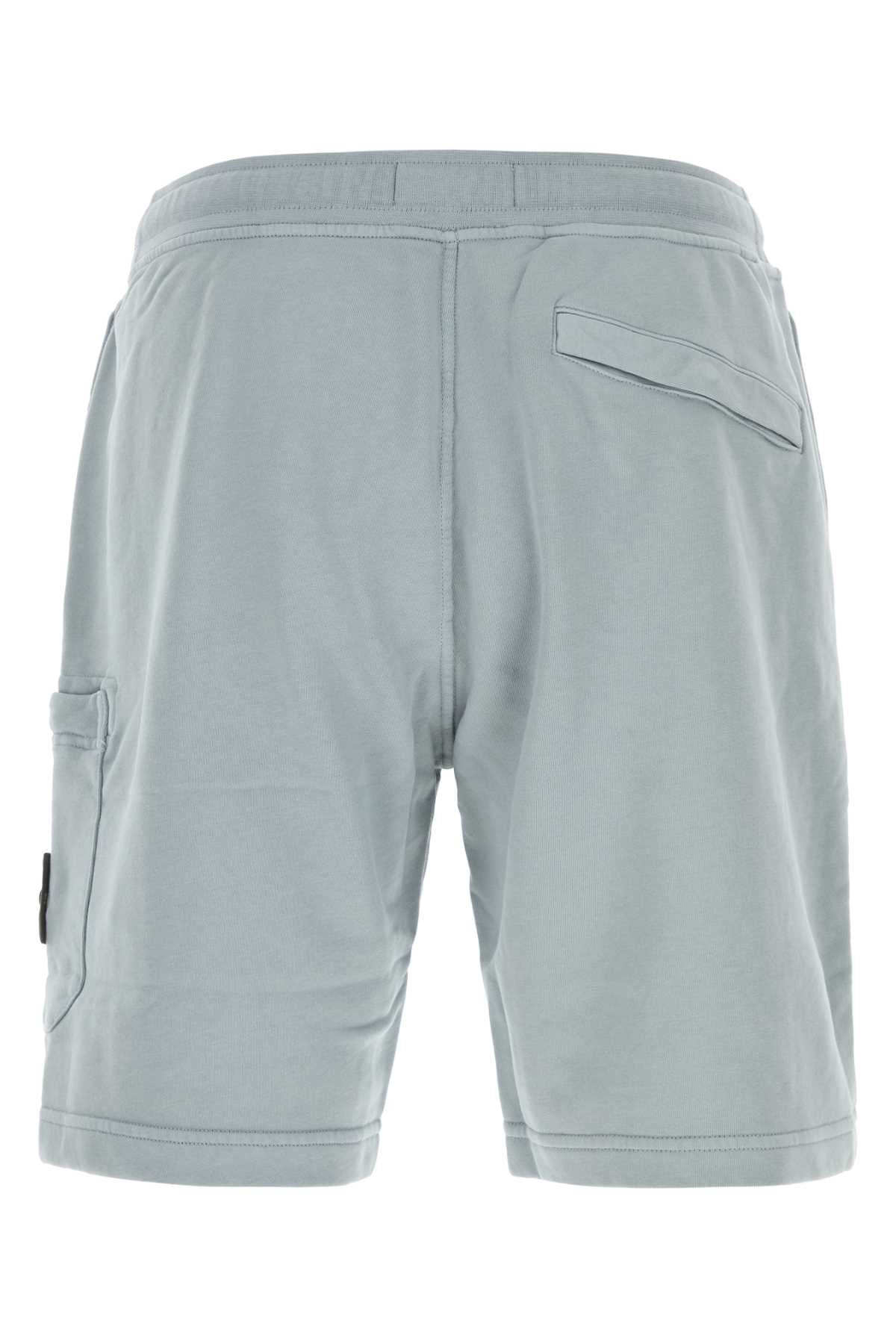 Stone Island Cargo Pocket Cotton Cargo Shorts — Gray