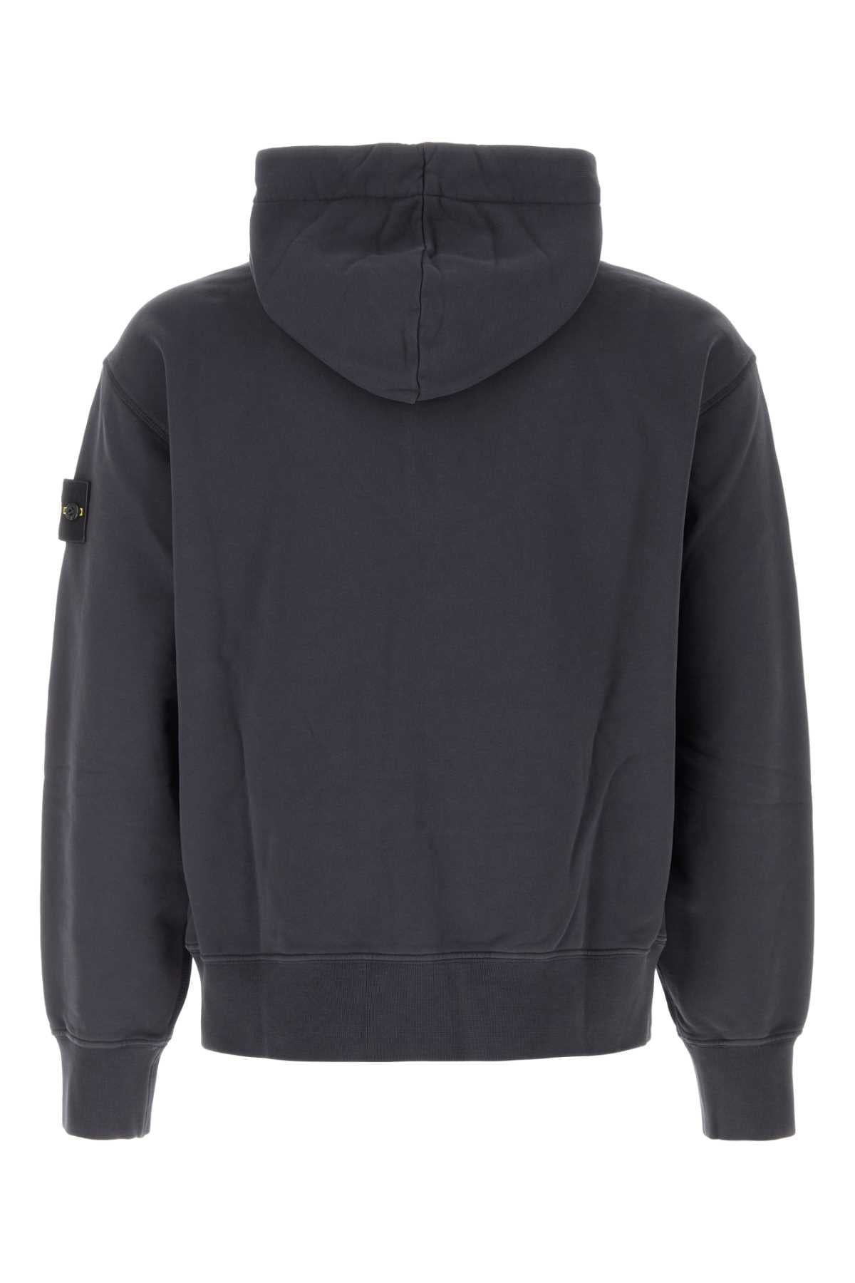Stone Island Hooded Cotton Jacket — Blue