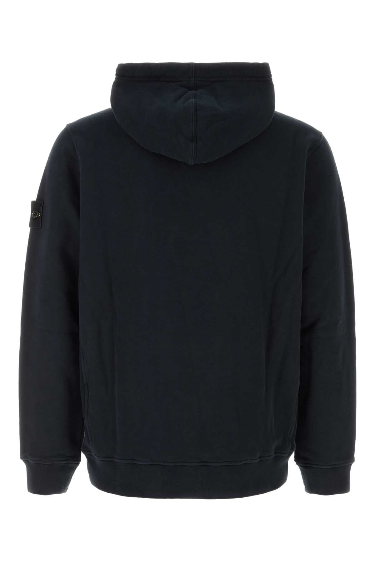 Stone Island Logo-Patched Cotton Sweatshirt — Navy
