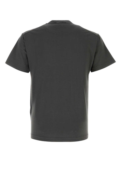 Stone Island Logo-Embroidered Cotton T-shirt — Gray