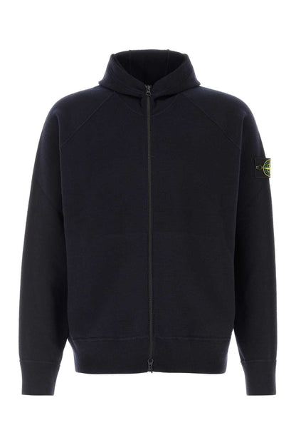 Stone Island Virgin Wool Hoodie — Blue