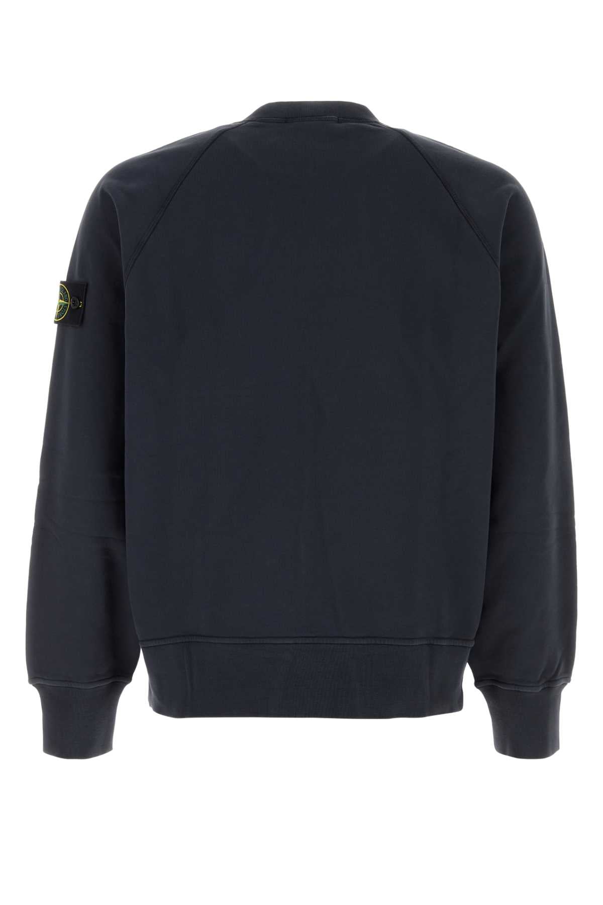 Stone Island Crew-Neck Cotton Sweatshirt — Navy