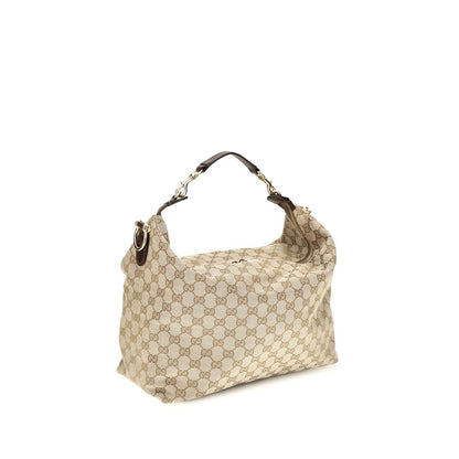 Gucci GG Canvas Shoulder Bag — Beige