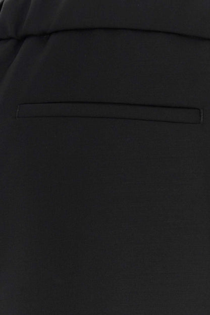 Jil Sander Virgin Wool and Mohair Trousers — Black