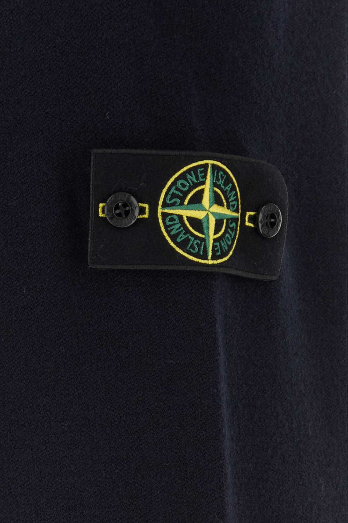 Stone Island Virgin Wool Sweater — Blue