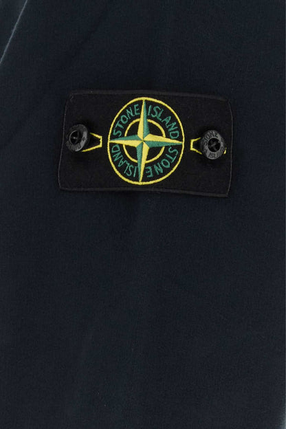 Stone Island Logo-Patched Cotton Sweatshirt — Navy