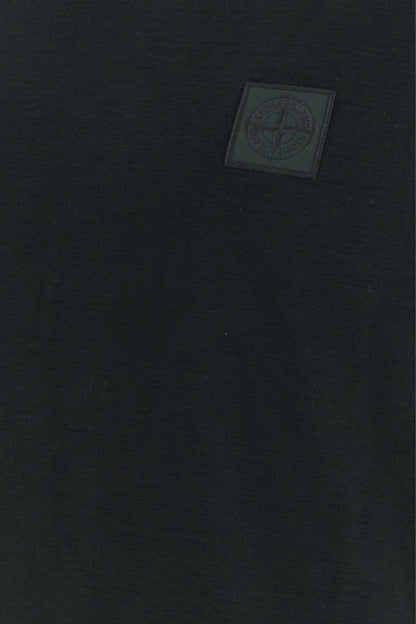 Stone Island Logo-Patch Cotton T-shirt — Black