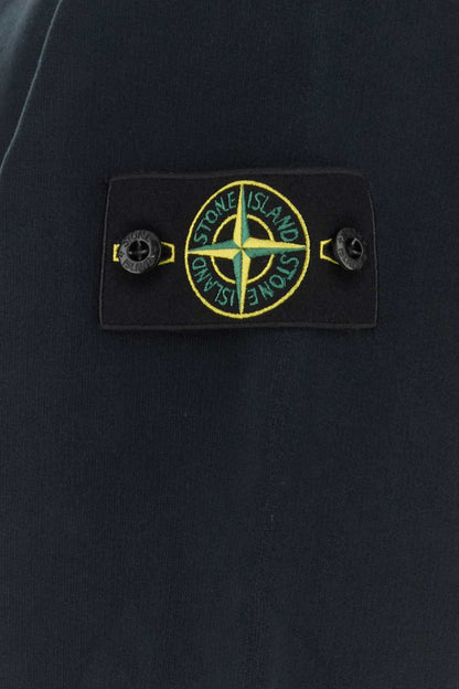 Stone Island Logo-Patched Cotton Sweatshirt — Navy