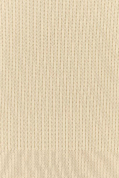 Brunello Cucinelli Ribbed Cashmere Sweater — Beige