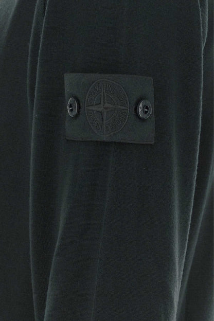 Stone Island Virgin Wool Polo — Black