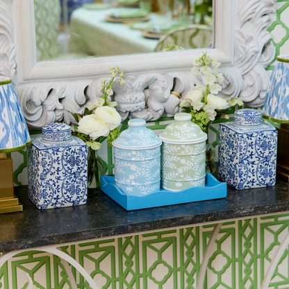 Blue Chinoiserie Canister