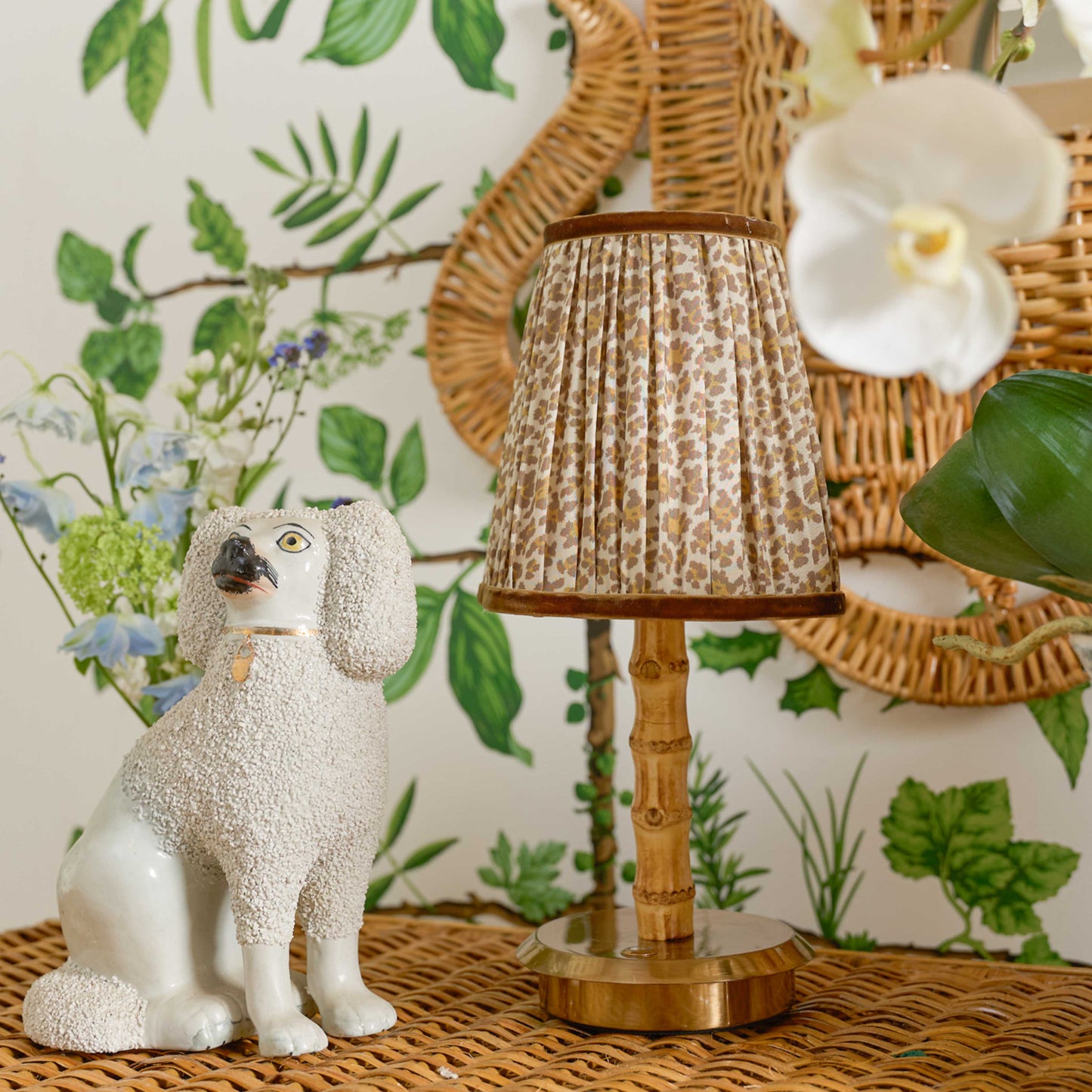 Bamboo Short Rechargeable Lamp