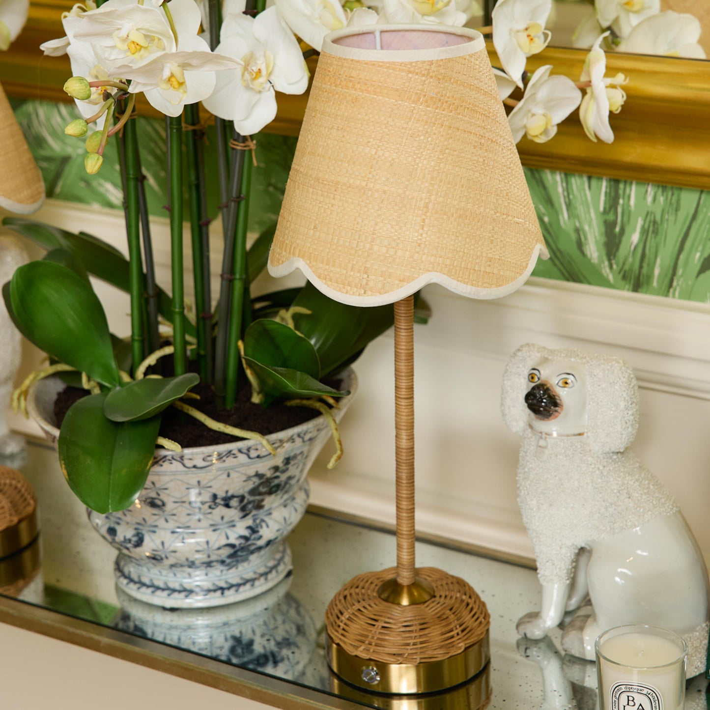 Rattan Ida Rechargeable Lamp
