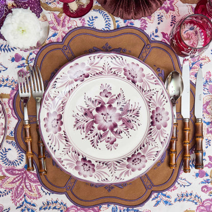 Purple Pandora Dinner Plates (Set of 4)