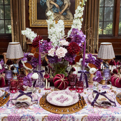 Aubergine Anita Engraved Glassware (Set of 8)
